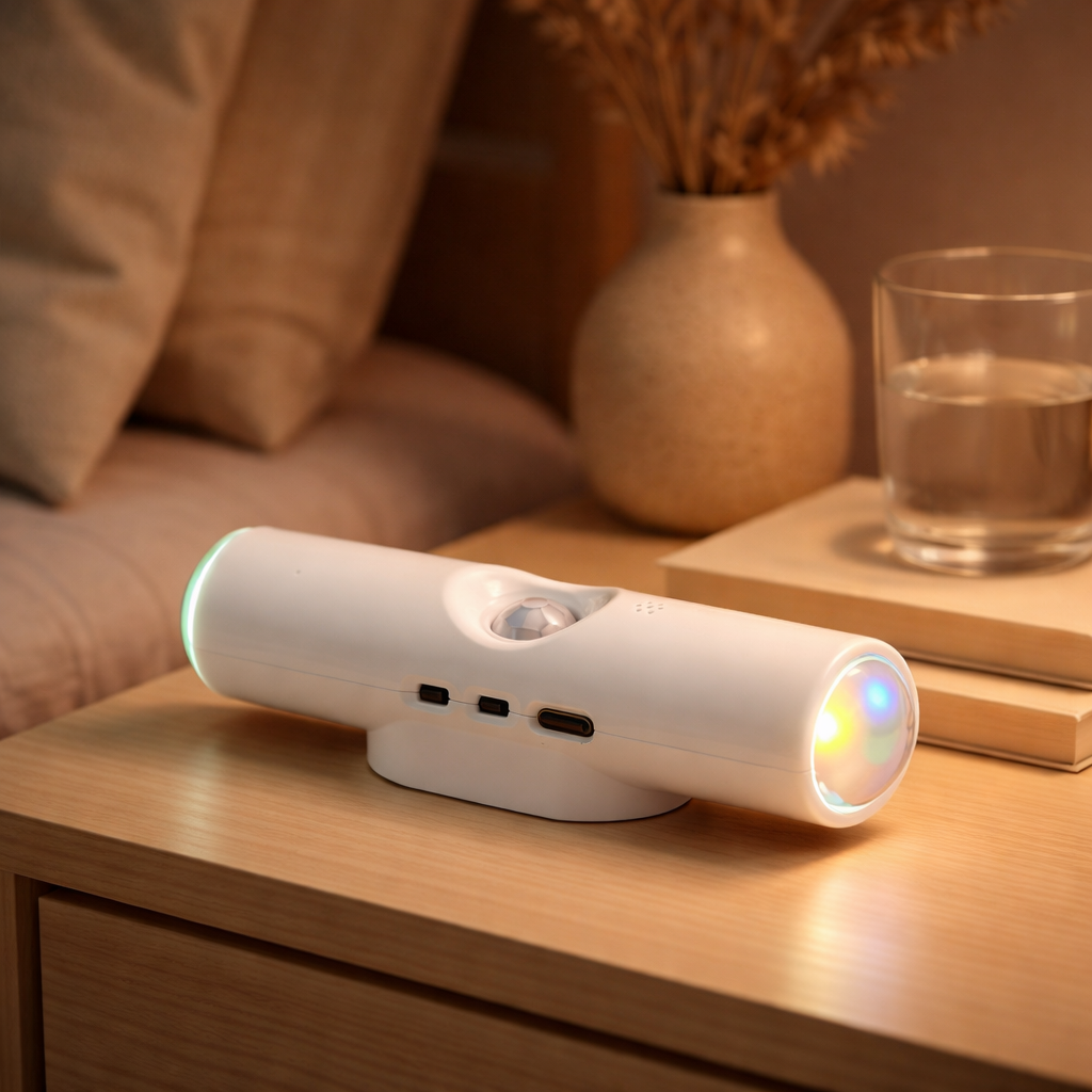 GlowHub™ – Bezprzewodowa Lampka LED RGB z Czujnikiem Ruchu